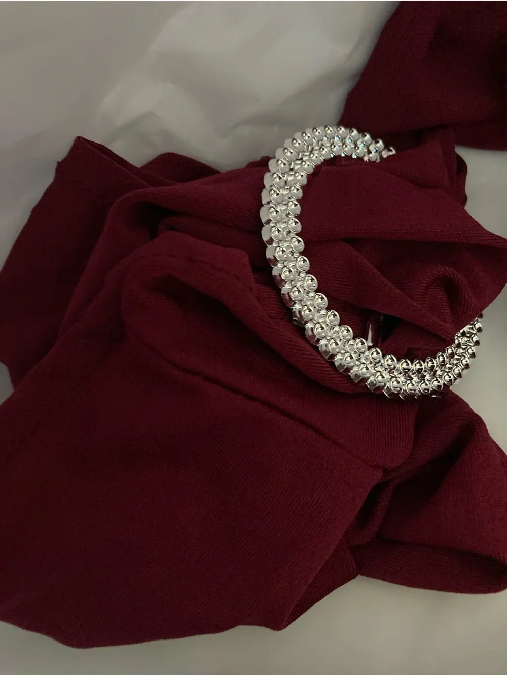 N/A chic burgundy